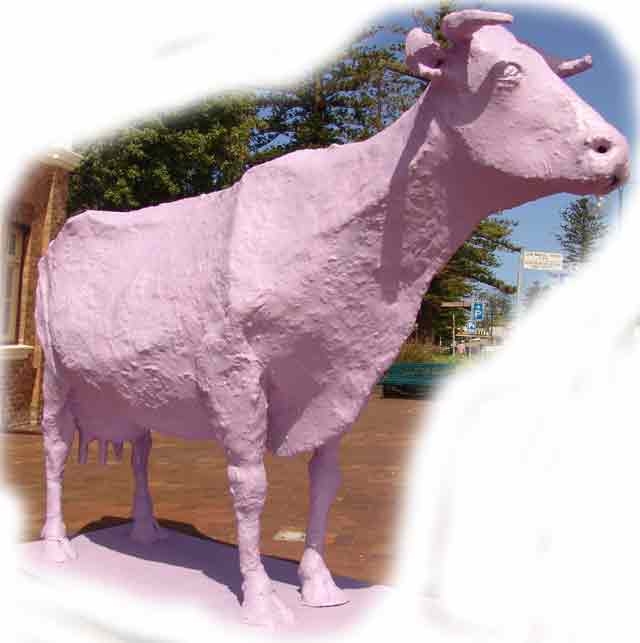 I bet YOU have never SEEN a Purple Cow before - HOW REMARKABLE IS THAT ??